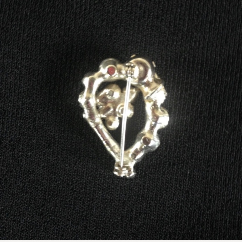 Vintage Rhinestone Diamond Pin Brooch - Picture 4 of 8